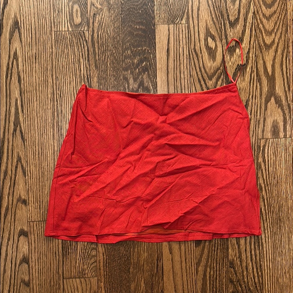 Red Mini Skirt
